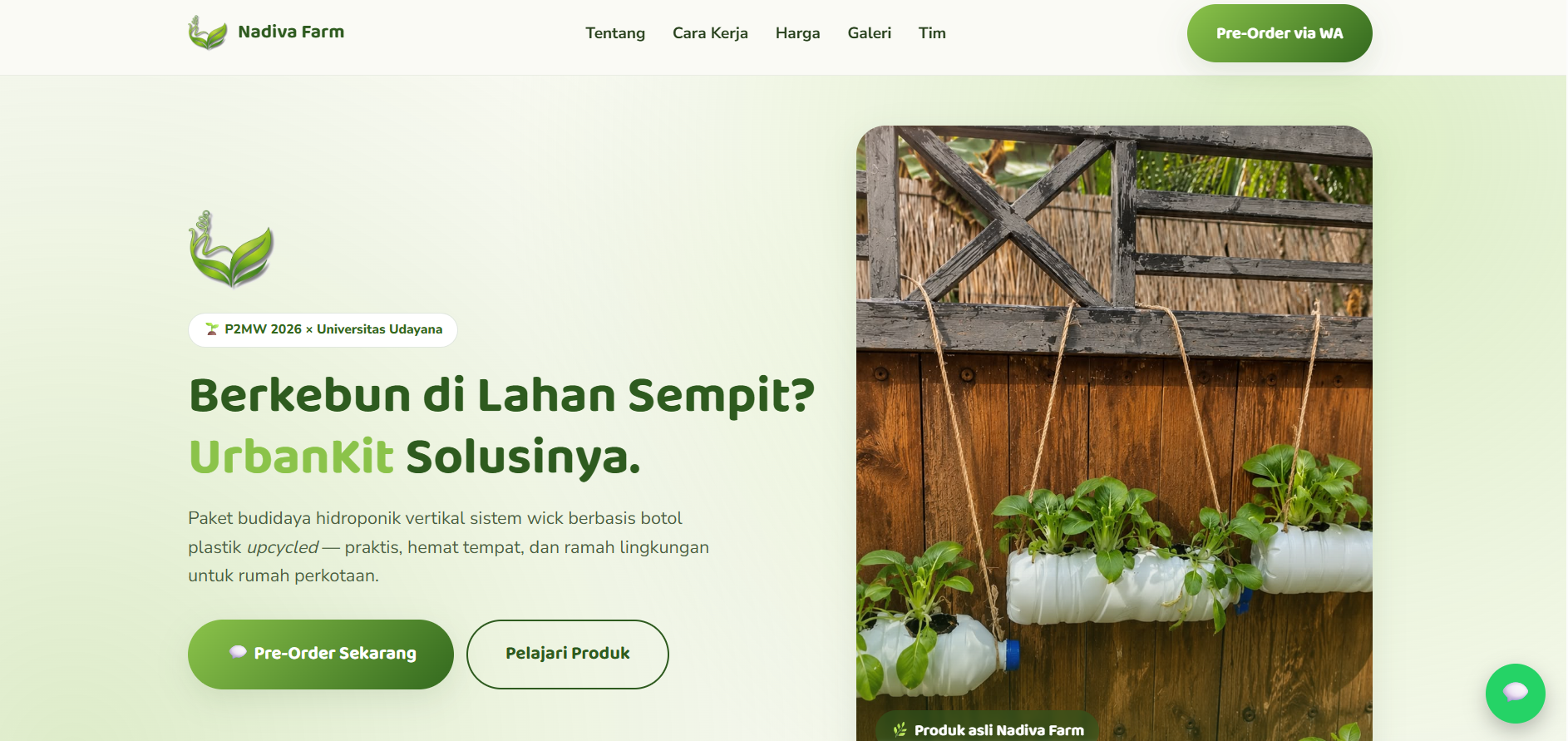 Nadiva Farm website screenshot